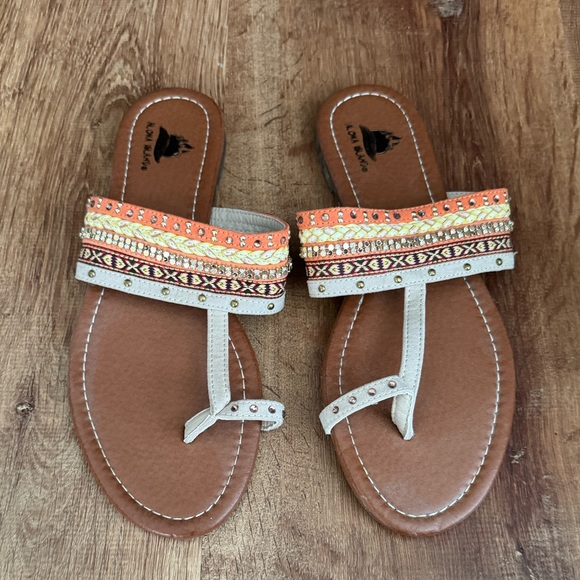Aloha Island Tan Leather Footbed - Picture 1 of 4